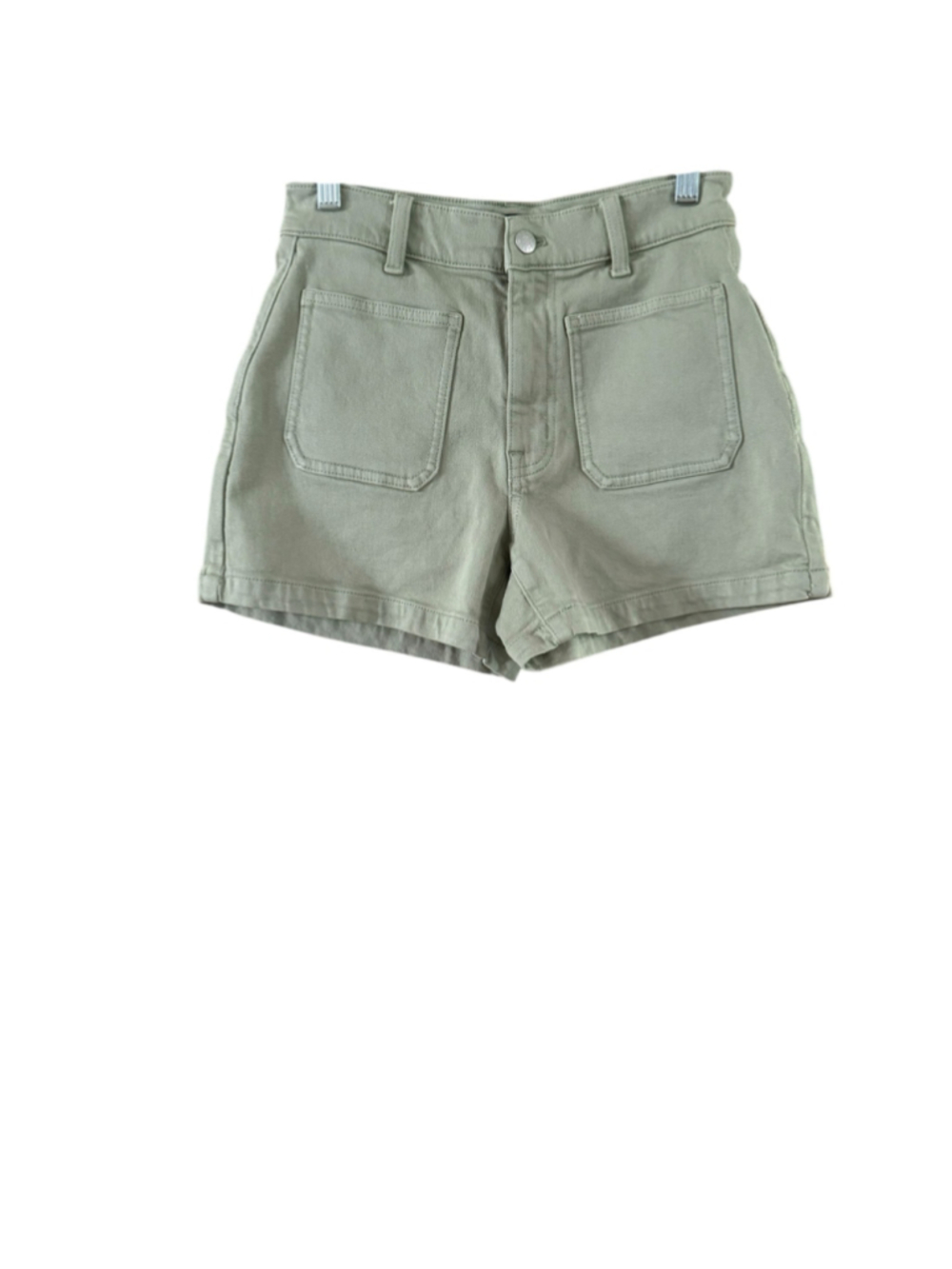 Women's J.Crew High Waist Utility Shorts Green Size 25 - Picture 2 of 9